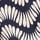 Navy and White Petal Wave Print