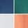 White/Navy/Green/Orange