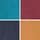 Berry/Navy/Teal/Ochre