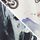 White/Blue Motorbike