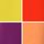 Colores brillantes en contraste