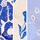 Blue/Cream Floral