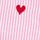 Pink And Red Heart Puff Sleeve