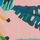 Coral/Green Tropical