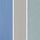 Steel Blue, Sage Green, Grey