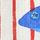 Red/Blue Stripe Fish Print