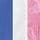 Blauw/roze/wit