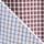 White/Burgundy Check