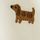 Ecru Dog Embroidery