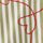 Green/White Stripe Heart Embroidered