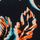 Black/Orange/Blue
