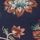 Navy/Peach Floral