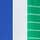 Tipped White/Blue/Green
