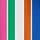 Blue/Orange/White/Green/Pink