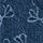 Dark Blue Bow Print