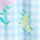 Blue Floral Gingham