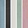 Pastels Green/Blue/Ecru/Slate/Pink