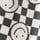 Black/Neutral Happy Face Checkerboard