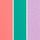 Coral/Green/Purple