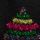 Rainbow Tinsel Tree Black