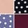 Pink/Blue/Black/Nude