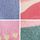Pink Blue and Green Character