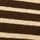 Chocolate Brown/Ecru Stripe