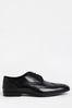 River Island Black Lace-Up Leather Brogue Derby Shoes