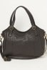 FatFace Black The Tabitha Shoulder Logo-Plaque Bag