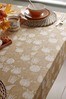 Mila Tile Wipe Clean Table Cloth With Linen
