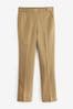 Camel Brown Tailored Elastic Back Straight Leg Trousers