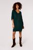 Apricot Green Heavy Soft Batwing Cocoon Dress
