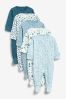 Blue Print Baby 5 Pack Sleepsuits (0-2yrs)