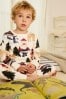 Cremefarbener Wald - Kuscheliger Schlafanzug mit Weihnachtsmotiv (9 Monate bis 10 Jahre)