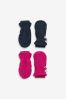 2 Pack Thermal Thinsulate™ Fleece Mittens (3mths-6yrs)