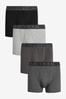 Black A-Front Boxers, 4 pack