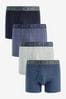 Blue A-Front Boxers Four Pack