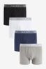 Blau grau Textur Taillenband​​​​​​​ - 4er-Pack - Boxershorts mit A-Front, 4er-Pack