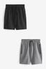 Grey/Black 2 Pack Sports Shorts (6-17yrs), 2 Pack