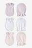 Pink Pointelle Baby Scratch Mitts 3 Pack