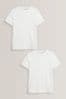 White 2 Pack Short Sleeved Thermal Tops (2-16yrs)