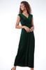 Roman Green Glitter Velvet Maxi Dress