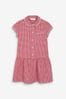 Red Cotton Rich Drop Waist Gingham School Dress Saint (3-14yrs)