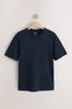 Blau & Marineblau - Reguläre Passform - Essential T-Shirt mit Rundhalsausschnitt, Regular Fit