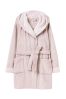 Joules Pink Helena Faux-Fur Dressing Gown