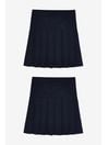 Navy Blue Slim Waist Pleat Skirts 2 Pack (3-16yrs), Slim Waist