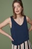 Navy Slouch Vest