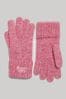 Pink Superdry Rib Knit Gloves