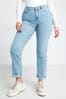 Simply Be 24/7 Light Blue Wash Straight Leg Jeans