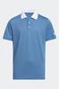 Blue/White adidas Golf Striped Polo Shirt